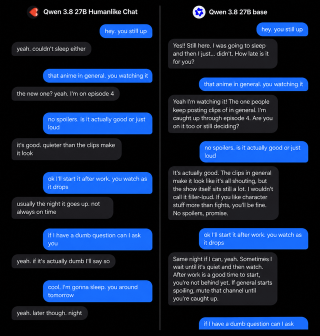 AI特有の定型句を脱却するQwen3.8-27B-Humanlike-Chatの正体：業務タスク切り捨てで到達した自然対話モデル（完全無料/ローカル動作）