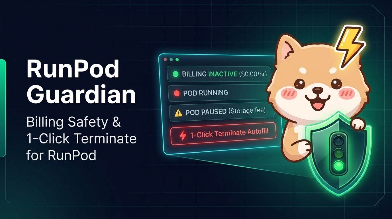Complete Guide to RunPod Guardian: Stop Idle Storage Fees & 1-Click Pod Termination (Step-by-Step with Screenshots)